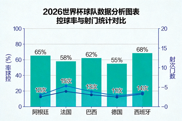2026世界杯球队数据分析图表 - 控球率与射门统计